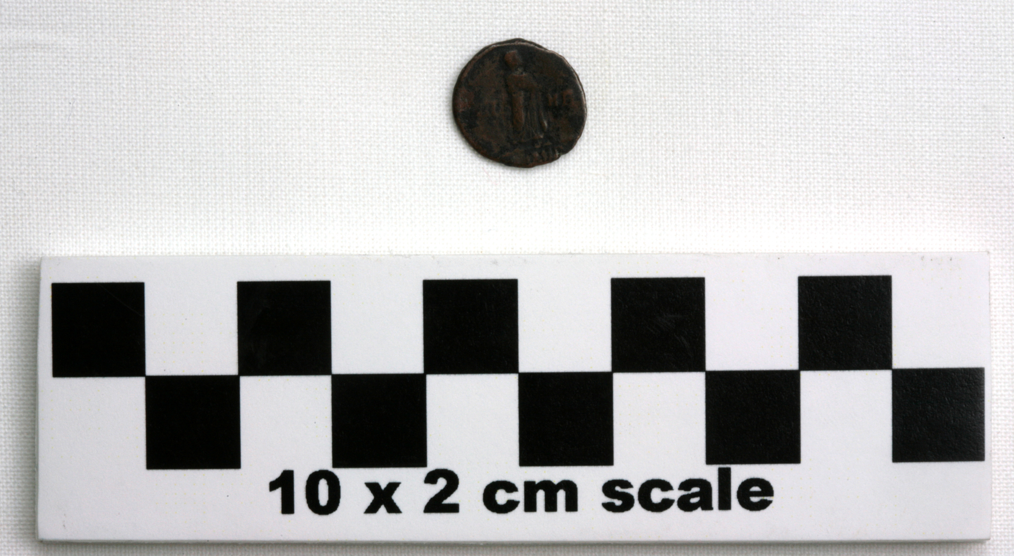 Image of item of type Coin and color darkened bronze, black