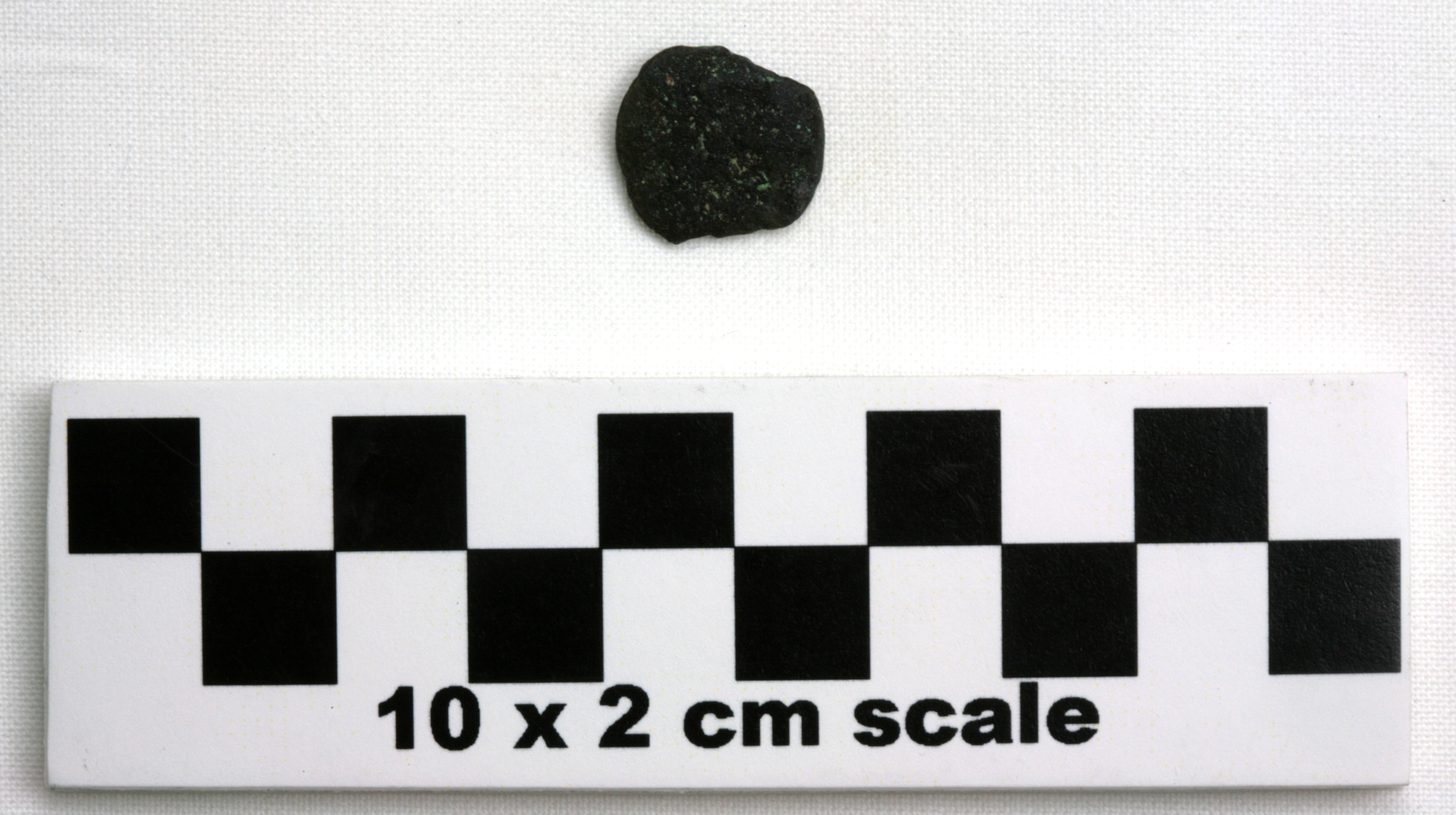 Image of item of type Coin and color black, corrosion-pale green, green