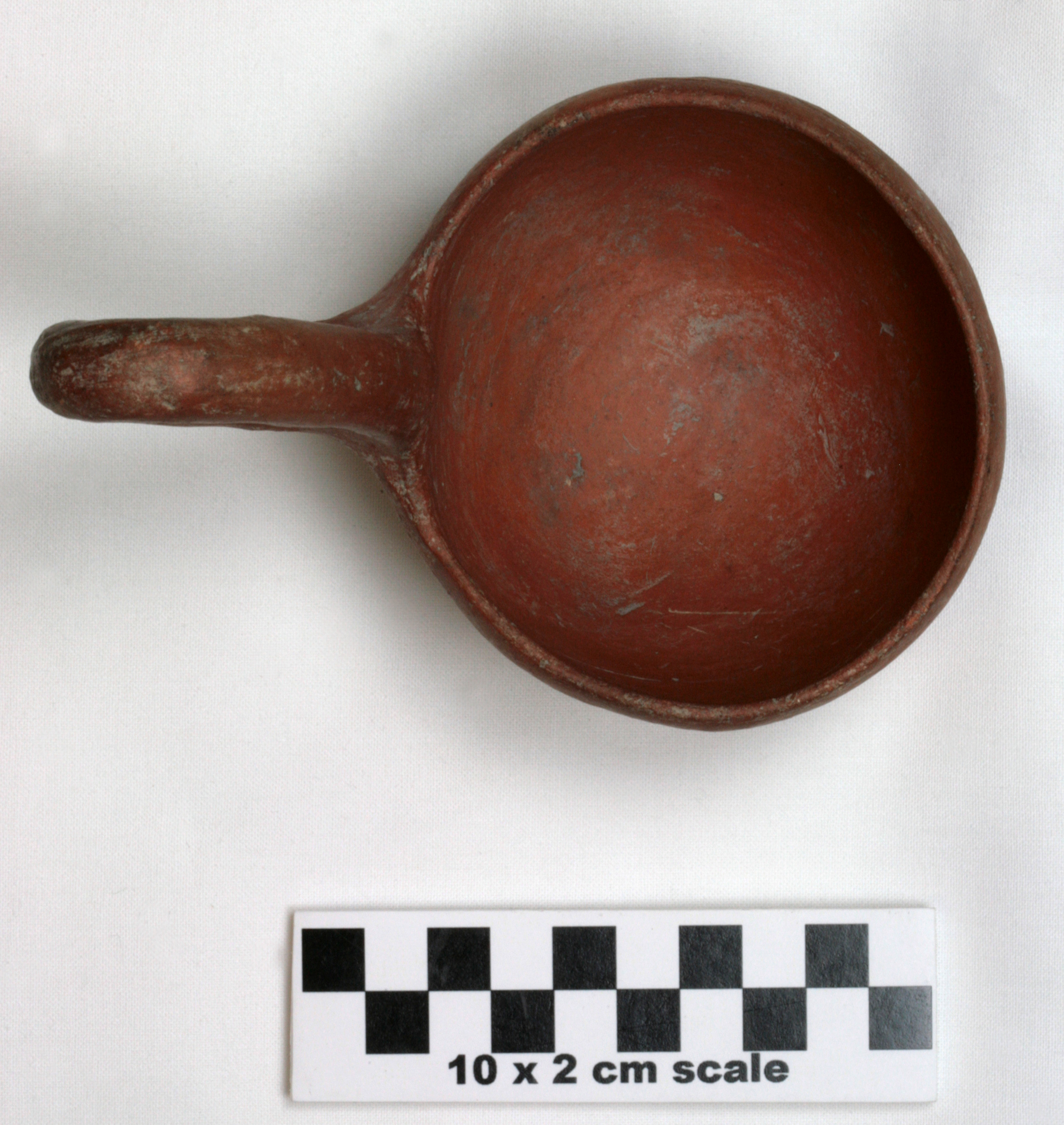 Image of item of type Pottery and color Gray (w/red all over)