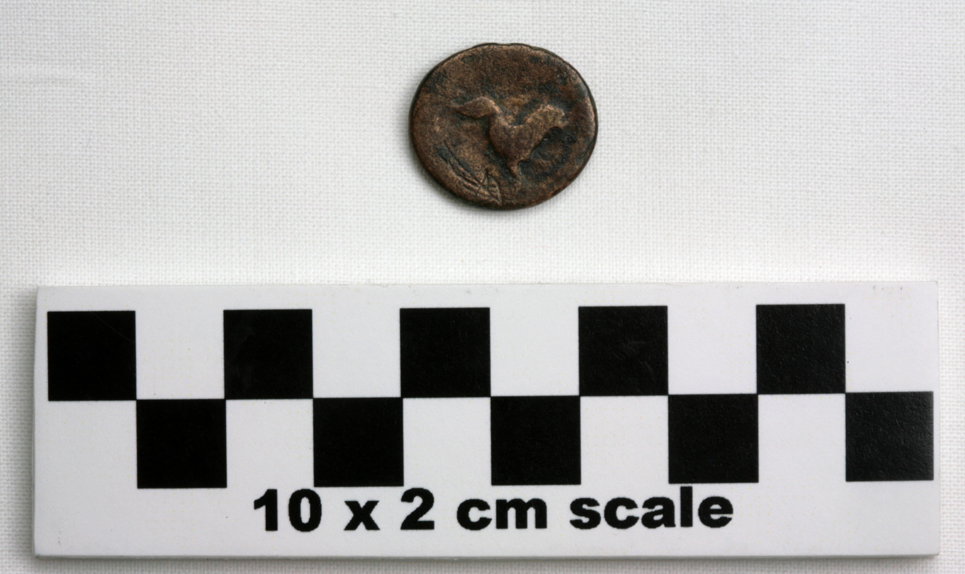 Image of item of type Coin and color dark brown, very dark greenish gray