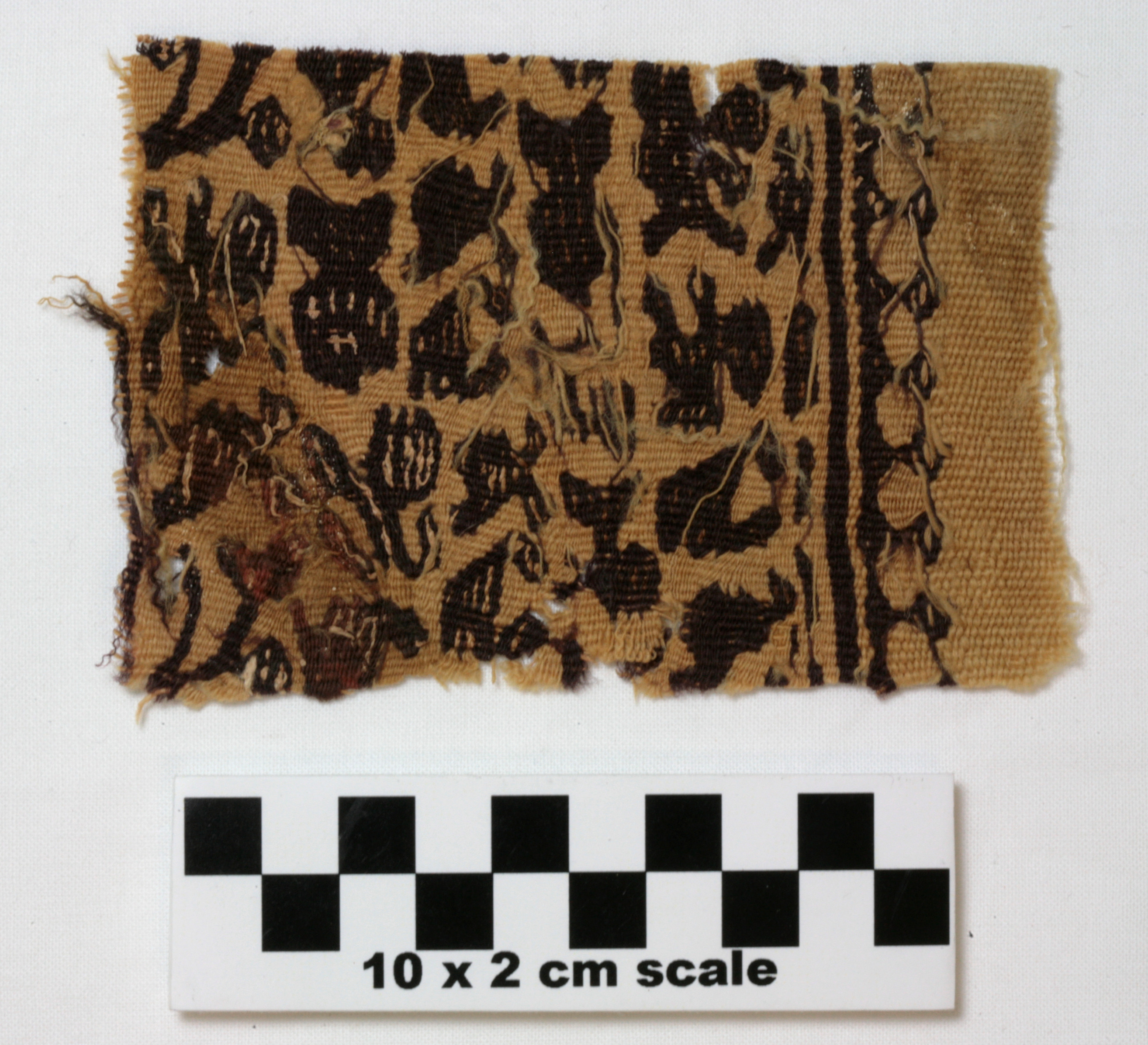 Image of item of type Other and color Brownish-yellow background, Brownish-black decoration