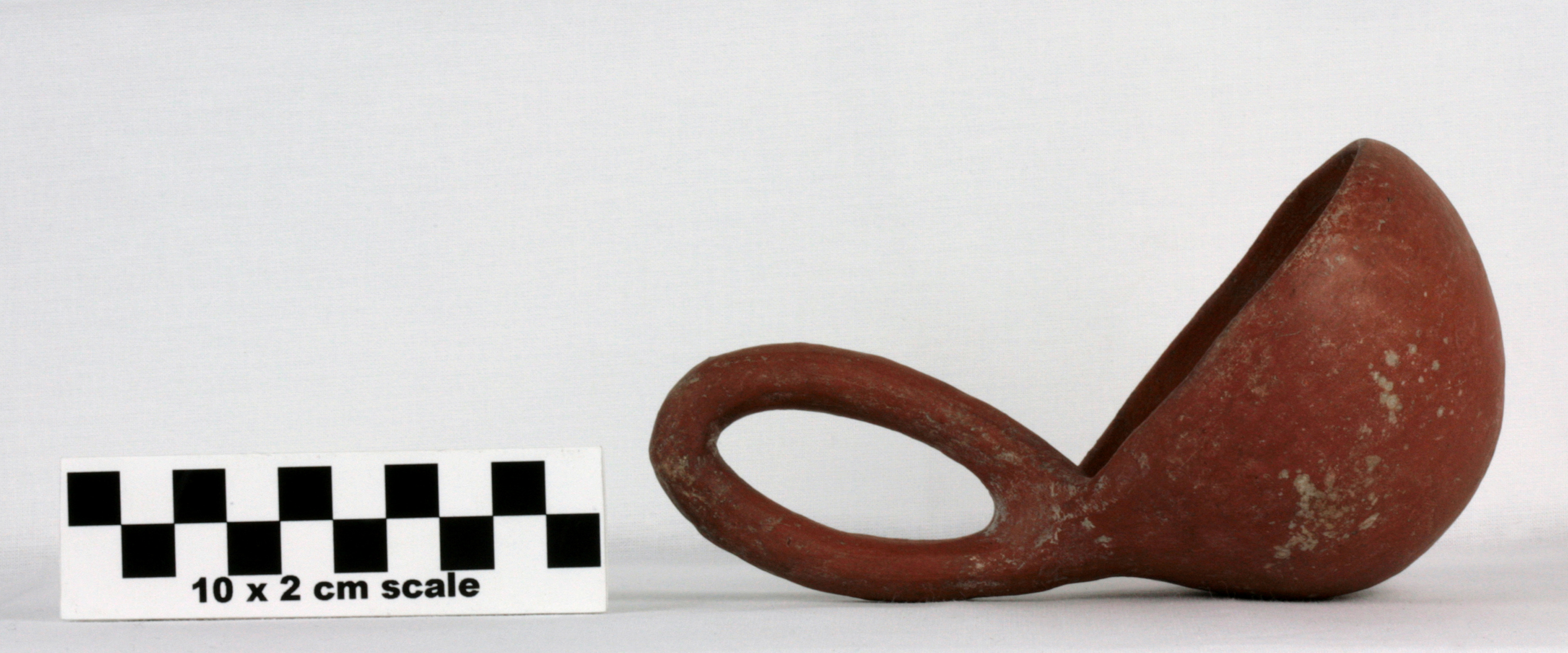 Image of item of type Pottery and color Gray (w/red all over)