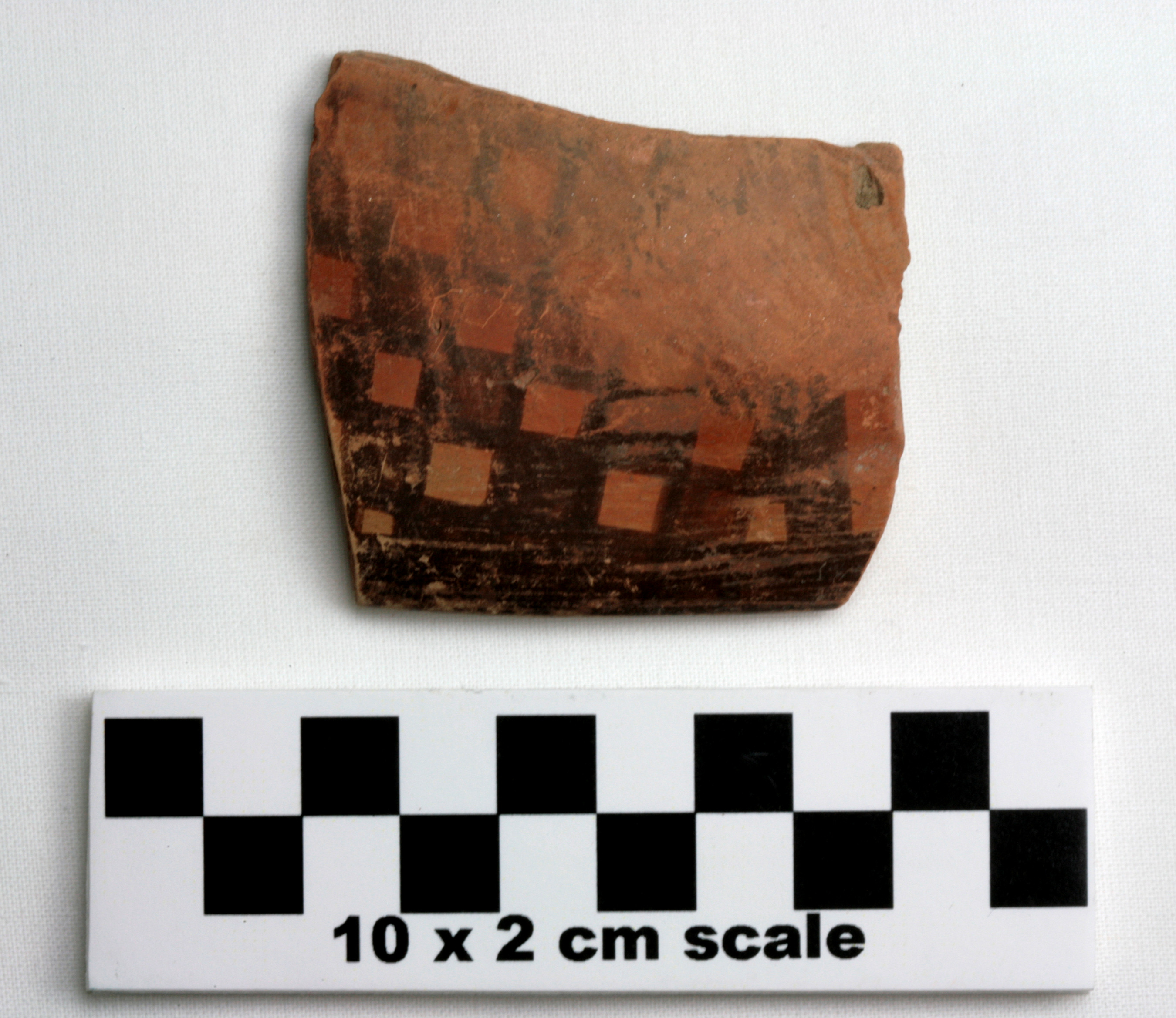 Image of item of type Pottery and color Yellowish red, fired grayish brown