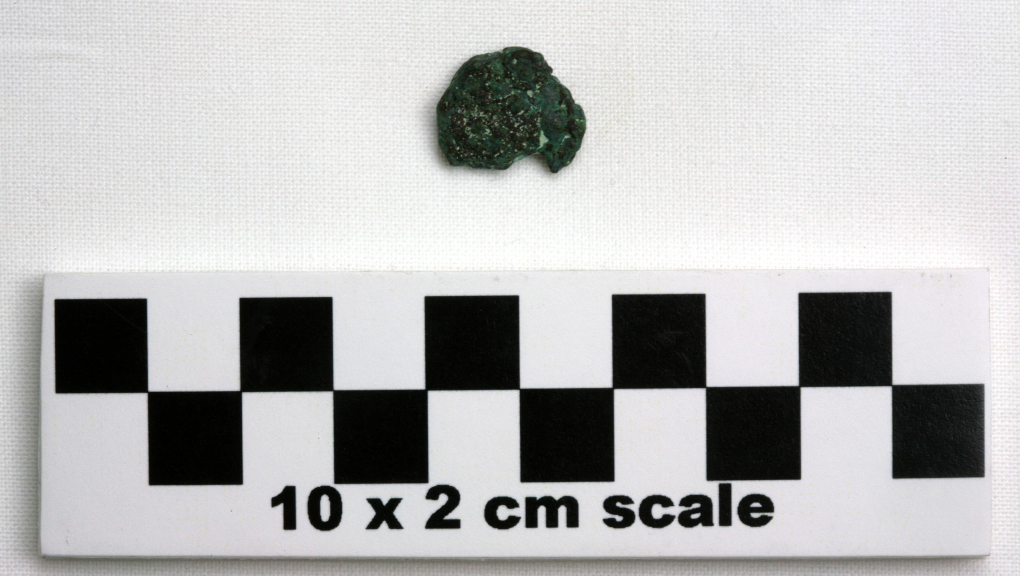 Image of item of type Coin and color very dark gray, corrosion-very dark grayish green, pale green