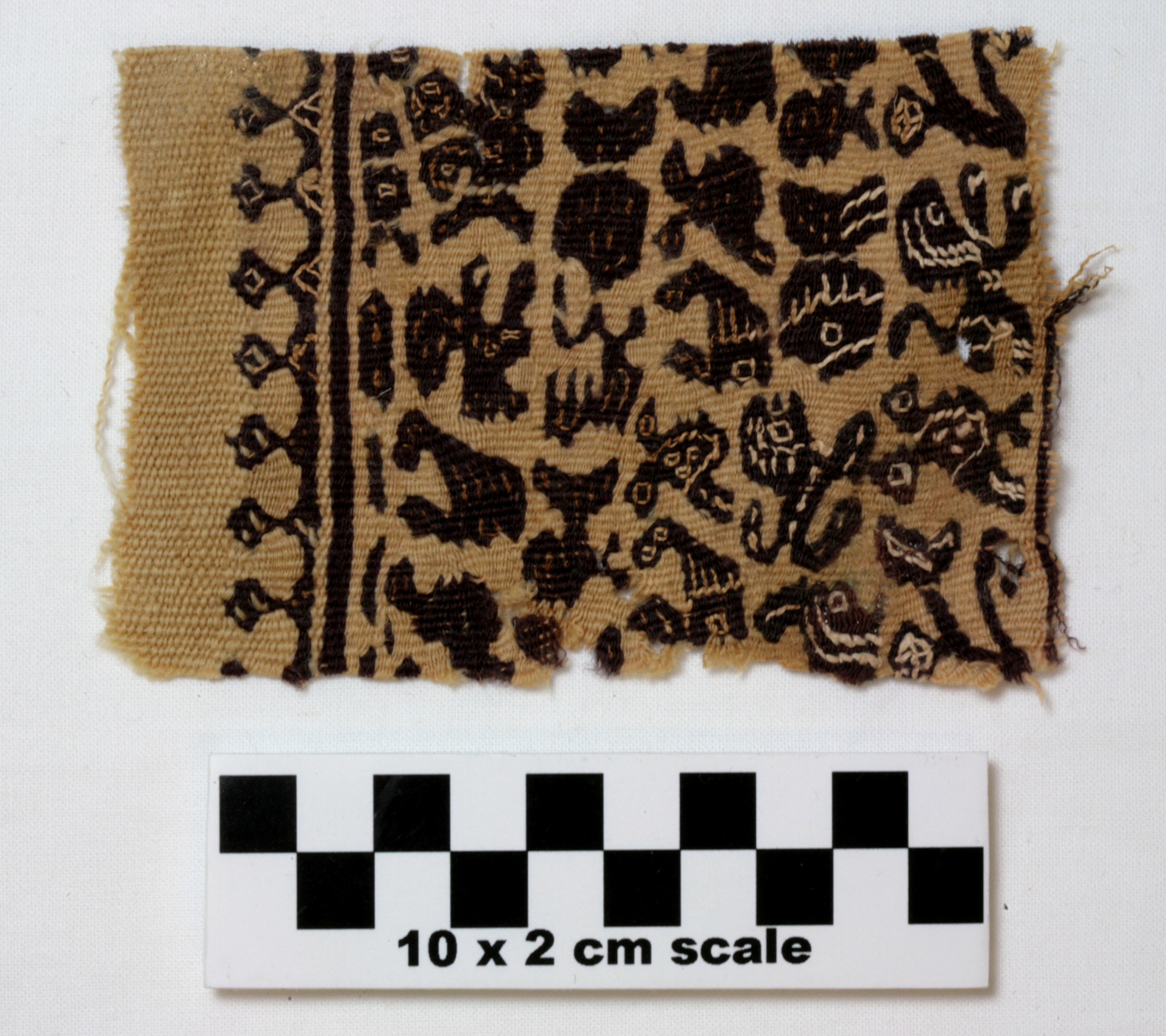 Image of item of type Other and color Brownish-yellow background, Brownish-black decoration