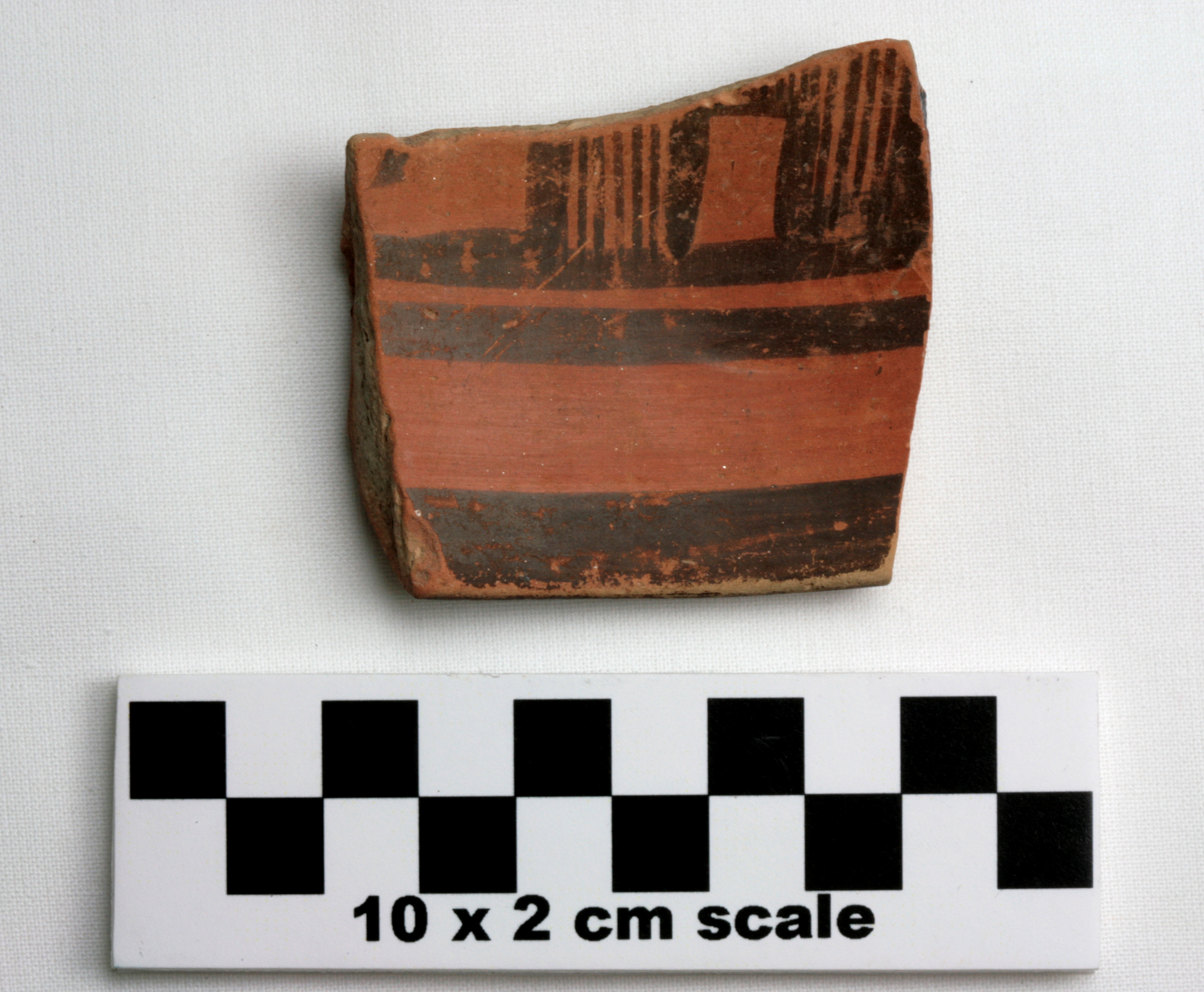 Image of item of type Pottery and color Yellowish red, fired grayish brown