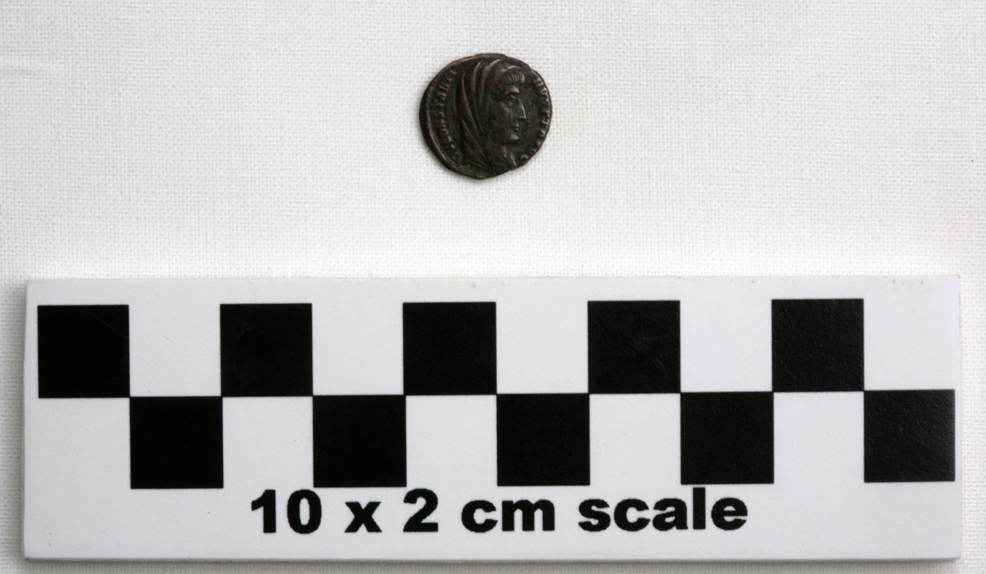 Image of item of type Coin and color darkened bronze, black